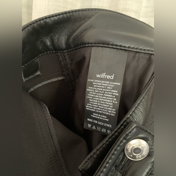 Wilfred Melina 10 Black High Waist Vegan Leather Pant - Picture 4 of 4